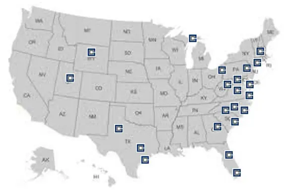 USA CCI Project Map